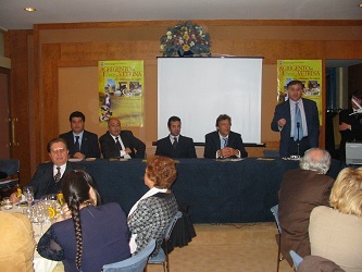 franco calafatti e nunzio primavera, conferenza hotel dei borgognoni - agrigento in vetrina expo a roma