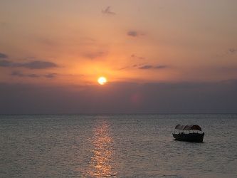 tramonto spettacolare a zanzibar